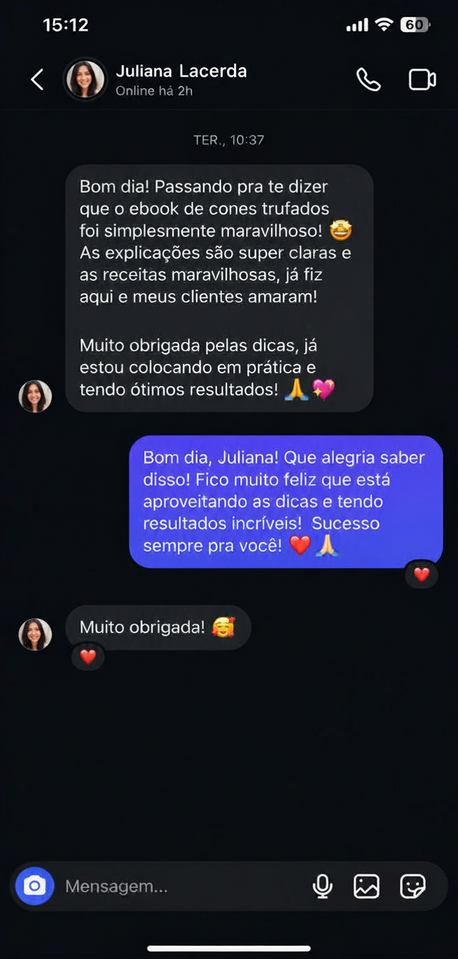 Mensagem de Juliana