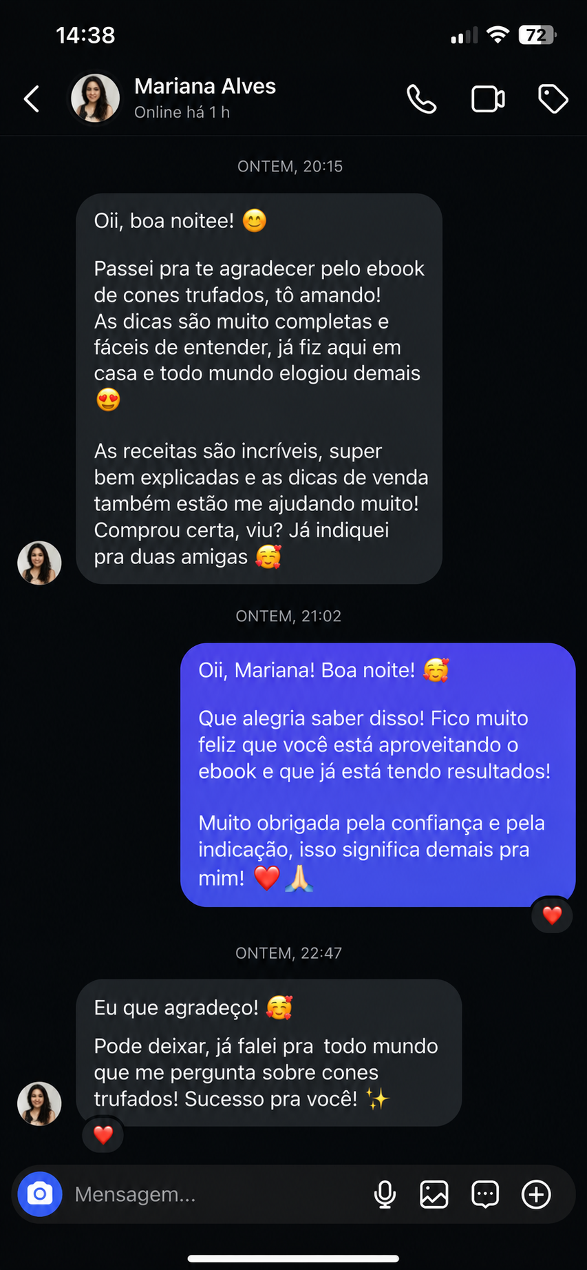 Mensagem de Mariana